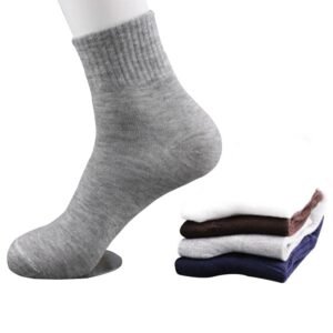 5 paires de chaussettes en coton pour hommes d'affaires décontractés toutes saisons