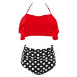 Bikini-Badeanzüge mit hoher Taille 3XL Plus Size