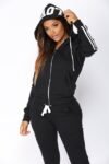 Plus Size Crop Hoodies Sweatshirt & Hosen Trainingsanzug Sets