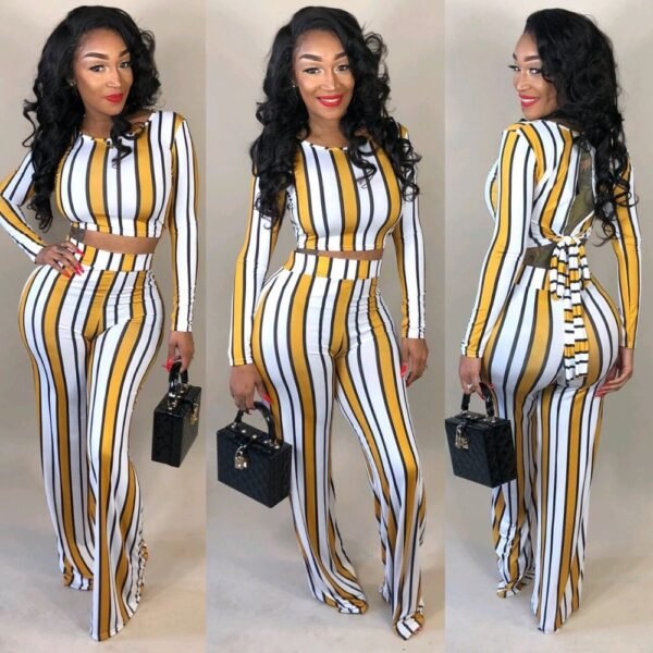 Two piece set top and pants tracksuit