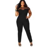 Big Size Casual Jumpsuit O-Neck