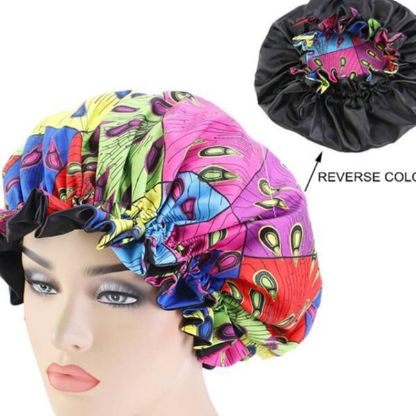 African Pattern Ankara Print Bonnet Women Night Sleep Cap