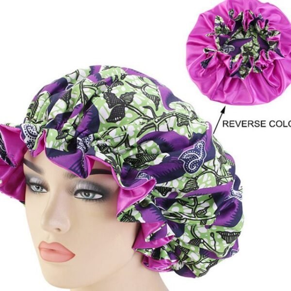 African Pattern Ankara Print Bonnet Women Night Sleep Cap