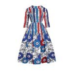 Robe de style africain à manches courtes pour femmes Jupe de mode