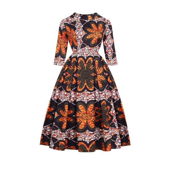 Robe de style africain à manches courtes pour femmes Jupe de mode