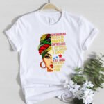 African Girl Fashion Explosive Head Women'S White Round Neck T-Shirt