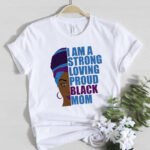 African Girl Fashion Explosive Head Women'S White Round Neck T-Shirt