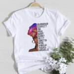 African Girl Fashion Explosive Head Women'S White Round Neck T-Shirt