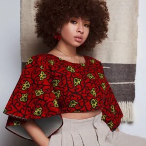 Summer African Wind With Lobed Sleeves Loomed Lady Jacket