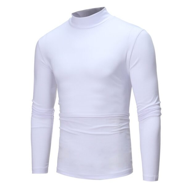 High Collar Slim Long Sleeved T-Shirt