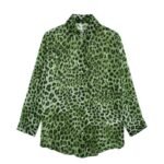 Chemise polyvalente à manches longues à motif animalier