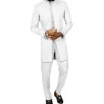 Costume homme simple, long, en coton imprimé africain