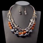 Hochzeit Accessoires Afrikanische Perlen Schmuck Set