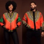 Retro ethnic men's jacket african print coat