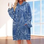 Women's Adult Hooded Blanket Shirt