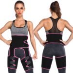 Schweiß hohe Taille Oberschenkel Trimmer Butt Lifter Shapewear Gürtel 3 in 1 verstellbaren Gürtel