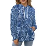 Plus Size Full Print Sweatshirt für Erwachsene