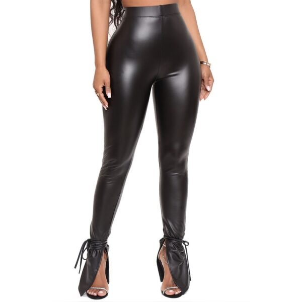 Tight High waist Pu Leather Pants