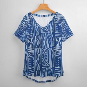 Ladies V-Neck Loose Short Sleeve T-Shirt