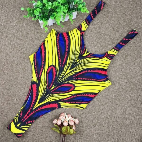 African Style One Piece Swimsuit Monokini