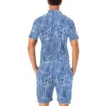 Men's Short Sleeve Jumpsuit (Sets 16)