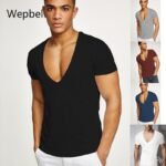 Deep V Short Sleeve T-shirt