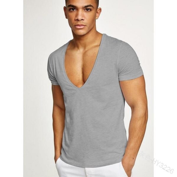 Deep V Short Sleeve T-shirt