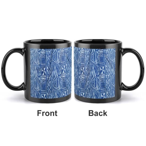 Black mug (printed on both sides / consistent pattern)