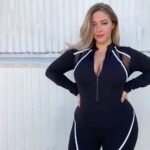 Black Full Sleeve Sports Jumpsuit