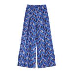 Fashion Retro Style High Waist Wide Leg Pants