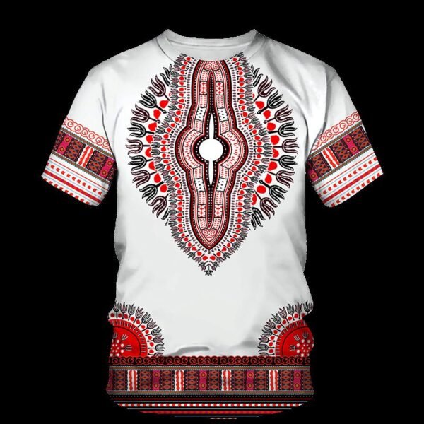 T-shirt homme décontracté à imprimé africain