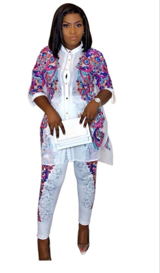 Costume Bazin élastique imprimé africain