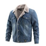 Manteau en peluche en denim