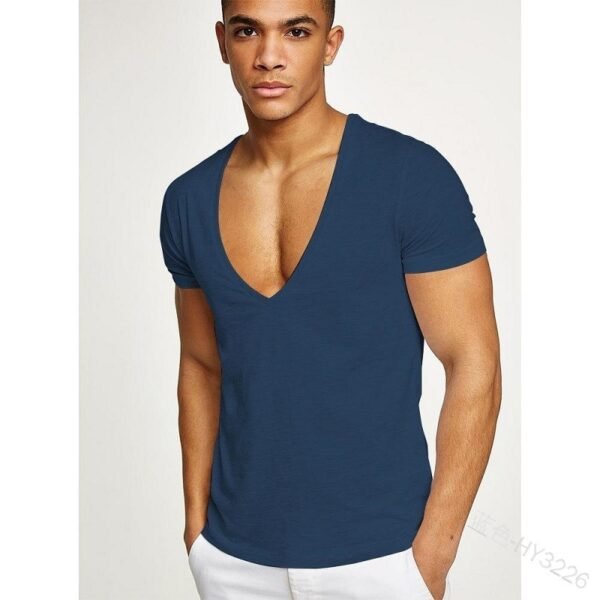 Deep V Short Sleeve T-shirt