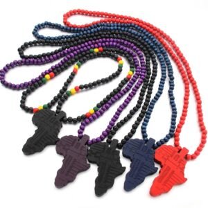 Mode Afrika Karte Halskette Kleidung Zubehör