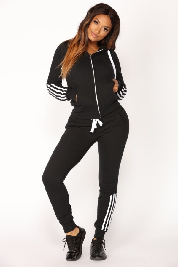 Plus Size Crop Hoodies Sweatshirt & Pants Tracksuit Sets