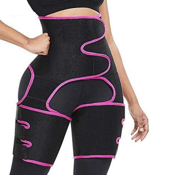 Schweiß hohe Taille Oberschenkel Trimmer Butt Lifter Shapewear Gürtel 3 in 1 verstellbaren Gürtel