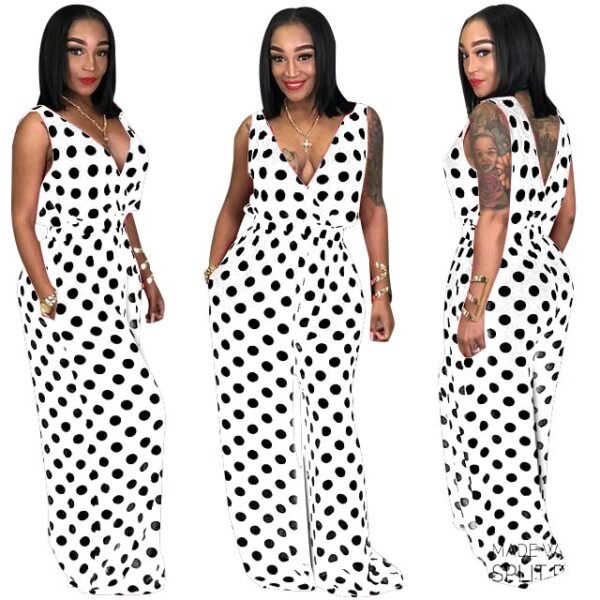 V-Ausschnitt Lose Plus Size Jumpsuits