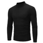 High Collar Slim Long Sleeved T-Shirt