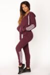 Plus Size Crop Hoodies Sweatshirt & Hosen Trainingsanzug Sets