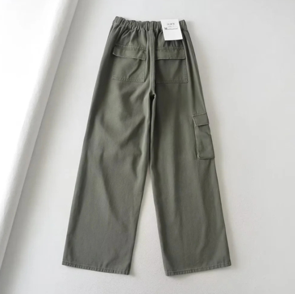 Korean style cargo oversize pants