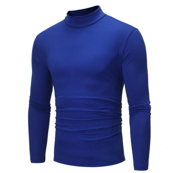 High Collar Slim Long Sleeved T-Shirt