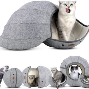 Foldable Breathable Pet Bed Semi-Enclosed