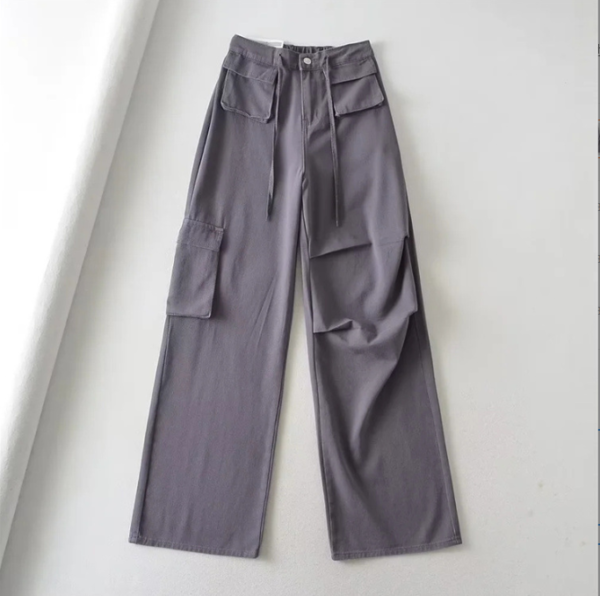 Korean style cargo oversize pants