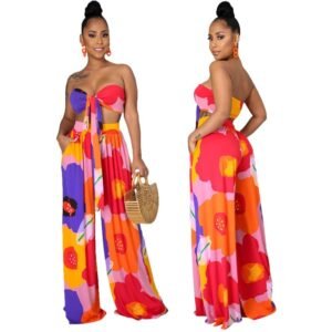 Dashiki Casual Top & Pants Women's 2-Piece Suit