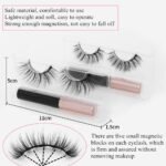 3D Mink Magnetic False Eyelashes Waterproof + Eyeliner Makeup set