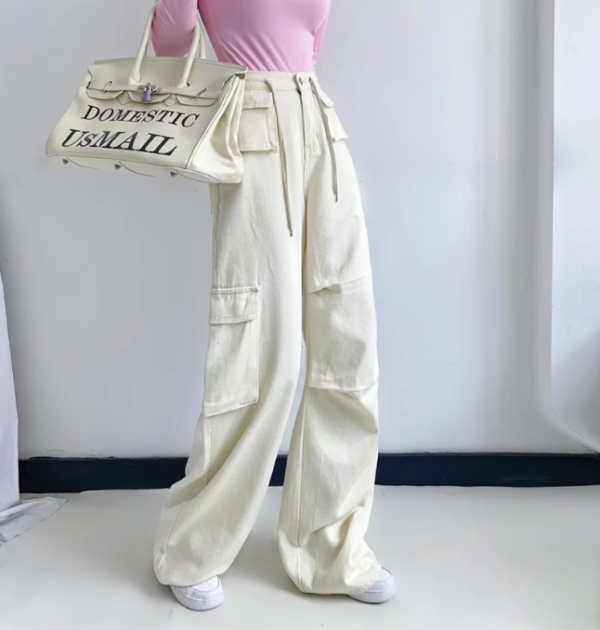 Korean style cargo oversize pants