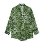 Chemise polyvalente à manches longues à motif animalier