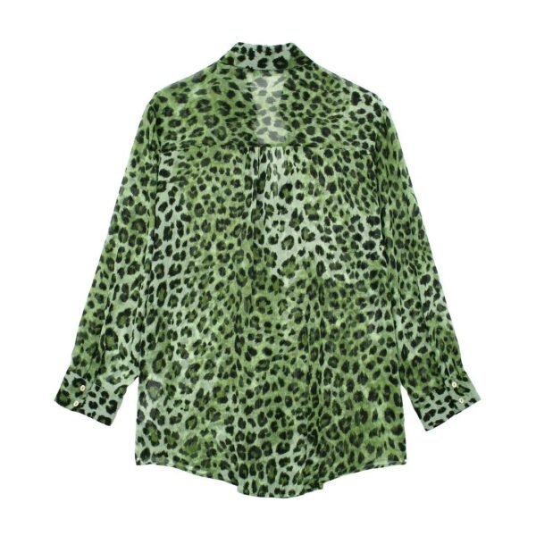 Chemise polyvalente à manches longues à motif animalier