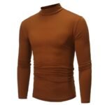 High Collar Slim Long Sleeved T-Shirt